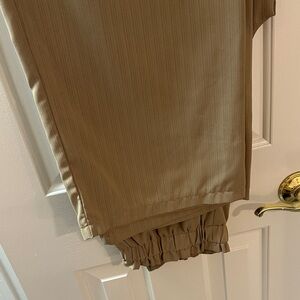 Tan Pleated Pants